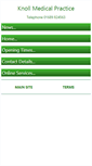 Mobile Screenshot of knollrisesurgery.co.uk
